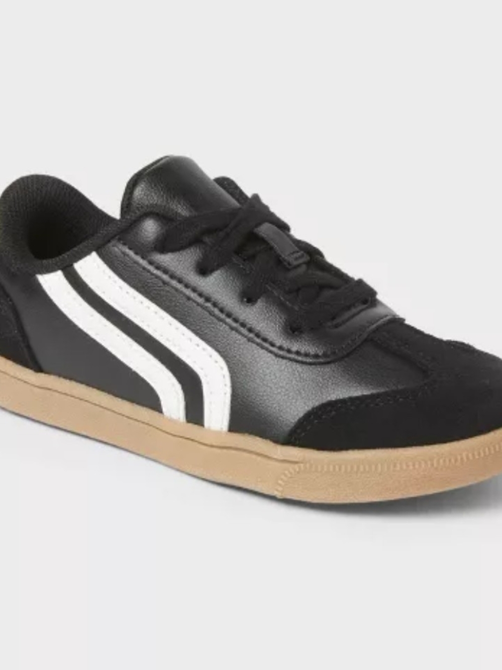 NEW Kid Boys' Boston Retro Court Sneakers - Black - Cat & Jack™ Size 13